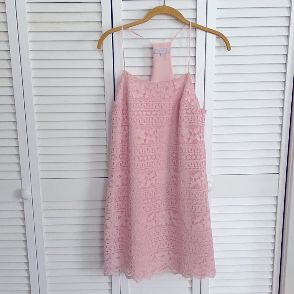 Blush mini dress